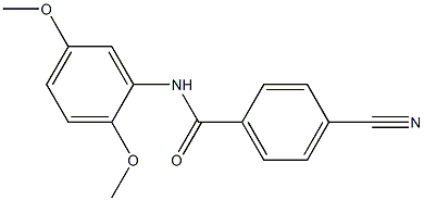 4-cyano-N-(2,5-dimethoxyphenyl)benzamide Struktur