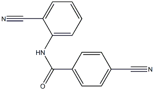 4-cyano-N-(2-cyanophenyl)benzamide Struktur