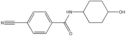 4-cyano-N-(4-hydroxycyclohexyl)benzamide Struktur