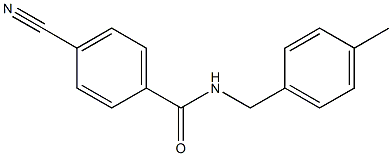 4-cyano-N-(4-methylbenzyl)benzamide Struktur