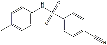 4-cyano-N-(4-methylphenyl)benzenesulfonamide Struktur