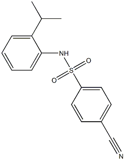 4-cyano-N-[2-(propan-2-yl)phenyl]benzene-1-sulfonamide Struktur