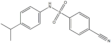 4-cyano-N-[4-(propan-2-yl)phenyl]benzene-1-sulfonamide Struktur