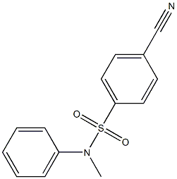 4-cyano-N-methyl-N-phenylbenzenesulfonamide Struktur