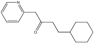 4-cyclohexyl-1-(pyridin-2-yl)butan-2-one Struktur