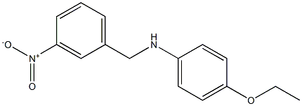 4-ethoxy-N-[(3-nitrophenyl)methyl]aniline Struktur