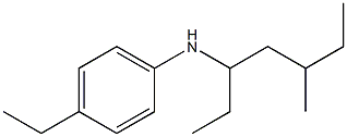 4-ethyl-N-(5-methylheptan-3-yl)aniline Struktur