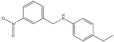 4-ethyl-N-[(3-nitrophenyl)methyl]aniline Struktur