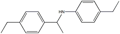 4-ethyl-N-[1-(4-ethylphenyl)ethyl]aniline Struktur