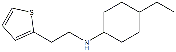 4-ethyl-N-[2-(thiophen-2-yl)ethyl]cyclohexan-1-amine Struktur