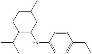 4-ethyl-N-[5-methyl-2-(propan-2-yl)cyclohexyl]aniline Struktur