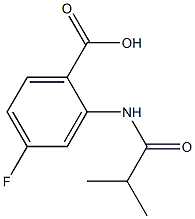 4-fluoro-2-(isobutyrylamino)benzoic acid Struktur