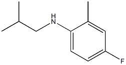 4-fluoro-2-methyl-N-(2-methylpropyl)aniline Struktur