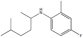 4-fluoro-2-methyl-N-(5-methylhexan-2-yl)aniline Struktur