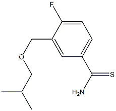 4-fluoro-3-(isobutoxymethyl)benzenecarbothioamide Struktur