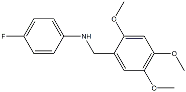 4-fluoro-N-[(2,4,5-trimethoxyphenyl)methyl]aniline Struktur