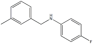 4-fluoro-N-[(3-methylphenyl)methyl]aniline Struktur