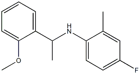 4-fluoro-N-[1-(2-methoxyphenyl)ethyl]-2-methylaniline Struktur