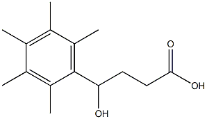 4-hydroxy-4-(2,3,4,5,6-pentamethylphenyl)butanoic acid Struktur