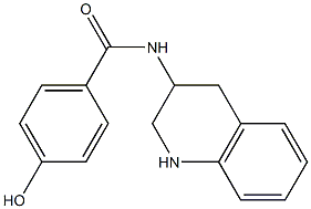 4-hydroxy-N-(1,2,3,4-tetrahydroquinolin-3-yl)benzamide Struktur