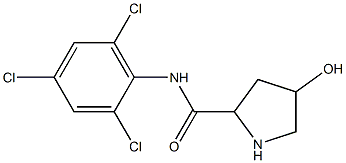 4-hydroxy-N-(2,4,6-trichlorophenyl)pyrrolidine-2-carboxamide Struktur