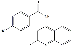 4-hydroxy-N-(2-methylquinolin-4-yl)benzamide Struktur