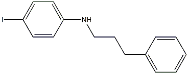 4-iodo-N-(3-phenylpropyl)aniline Struktur