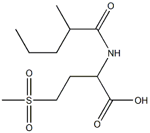 4-methanesulfonyl-2-(2-methylpentanamido)butanoic acid Struktur