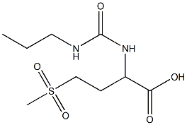 4-methanesulfonyl-2-[(propylcarbamoyl)amino]butanoic acid Struktur