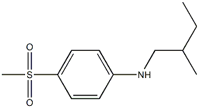 4-methanesulfonyl-N-(2-methylbutyl)aniline Struktur