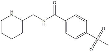 4-methanesulfonyl-N-(piperidin-2-ylmethyl)benzamide Struktur