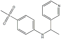 4-methanesulfonyl-N-[1-(pyridin-3-yl)ethyl]aniline Struktur