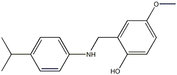 4-methoxy-2-({[4-(propan-2-yl)phenyl]amino}methyl)phenol Struktur