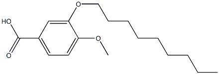 4-methoxy-3-(nonyloxy)benzoic acid Struktur