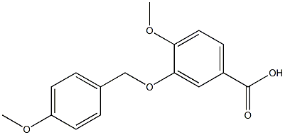 4-methoxy-3-[(4-methoxybenzyl)oxy]benzoic acid Struktur