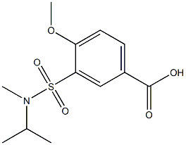 4-methoxy-3-[methyl(propan-2-yl)sulfamoyl]benzoic acid Struktur