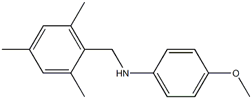 4-methoxy-N-[(2,4,6-trimethylphenyl)methyl]aniline Struktur