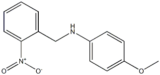 4-methoxy-N-[(2-nitrophenyl)methyl]aniline Struktur