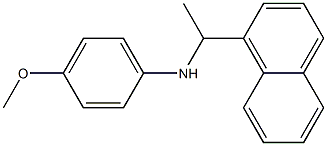 4-methoxy-N-[1-(naphthalen-1-yl)ethyl]aniline Struktur