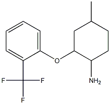 4-methyl-2-[2-(trifluoromethyl)phenoxy]cyclohexan-1-amine Struktur