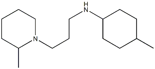 4-methyl-N-[3-(2-methylpiperidin-1-yl)propyl]cyclohexan-1-amine Struktur