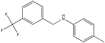 4-methyl-N-{[3-(trifluoromethyl)phenyl]methyl}aniline Structure