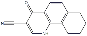 4-oxo-1,4,7,8,9,10-hexahydrobenzo[h]quinoline-3-carbonitrile Struktur