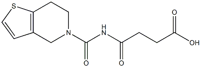 4-oxo-4-{4H,5H,6H,7H-thieno[3,2-c]pyridin-5-ylcarbonylamino}butanoic acid Struktur