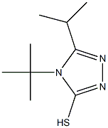 4-tert-butyl-5-(propan-2-yl)-4H-1,2,4-triazole-3-thiol Struktur