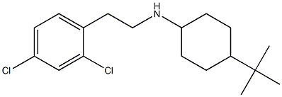 4-tert-butyl-N-[2-(2,4-dichlorophenyl)ethyl]cyclohexan-1-amine Struktur