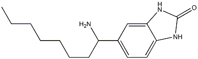 5-(1-aminooctyl)-2,3-dihydro-1H-1,3-benzodiazol-2-one Struktur