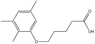 5-(2,3,5-trimethylphenoxy)pentanoic acid Struktur