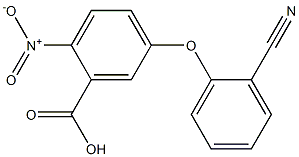 5-(2-cyanophenoxy)-2-nitrobenzoic acid Struktur