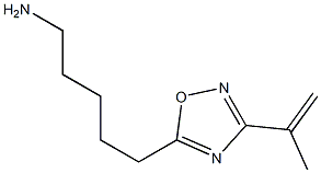 5-(3-isopropenyl-1,2,4-oxadiazol-5-yl)pentan-1-amine Struktur